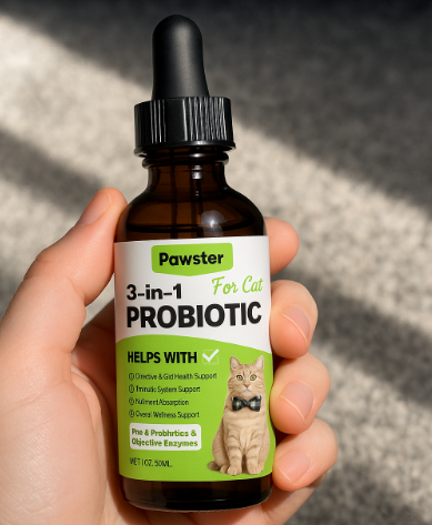 Pawster 3 In 1 Cat Probiotic Drops