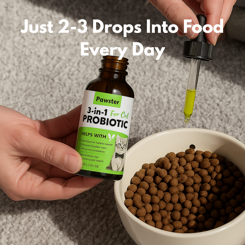 Pawster 3 In 1 Cat Probiotic Drops